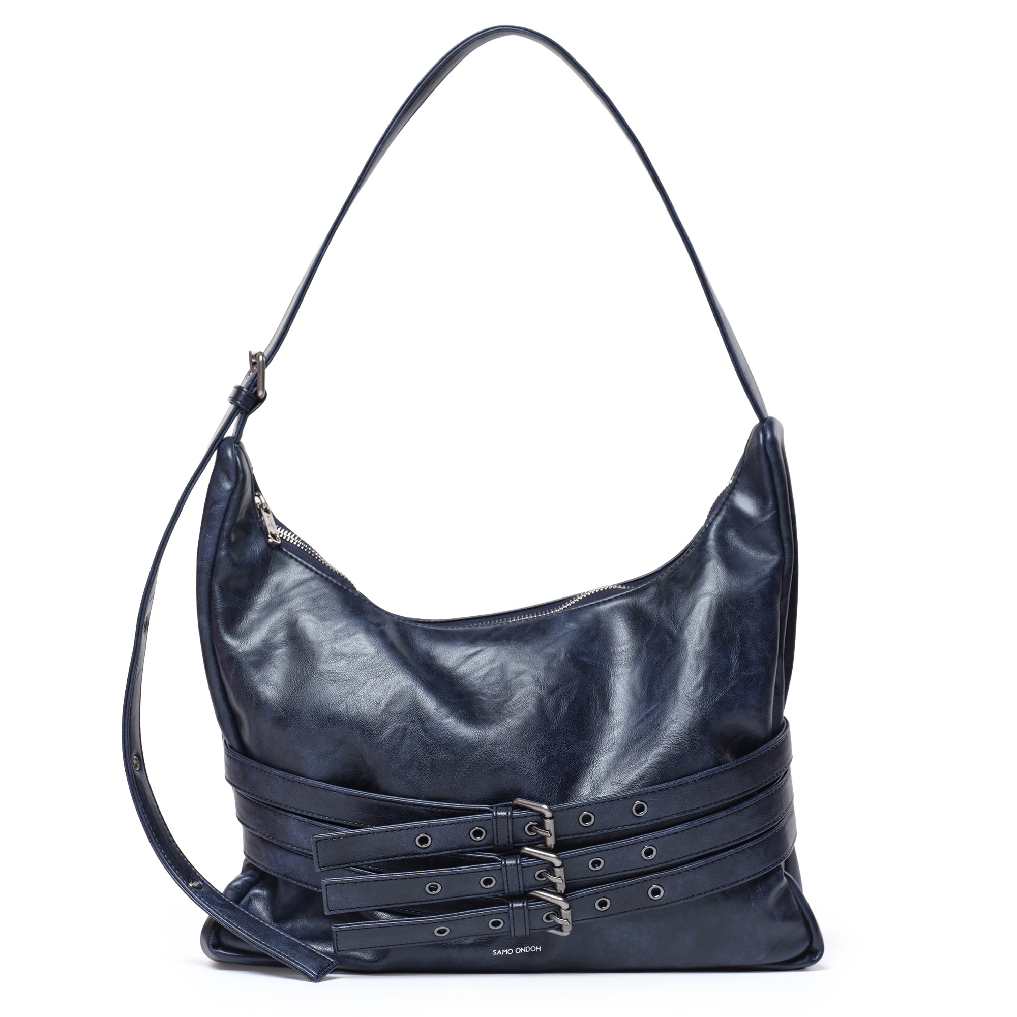 trio belt mug bag L baked navy