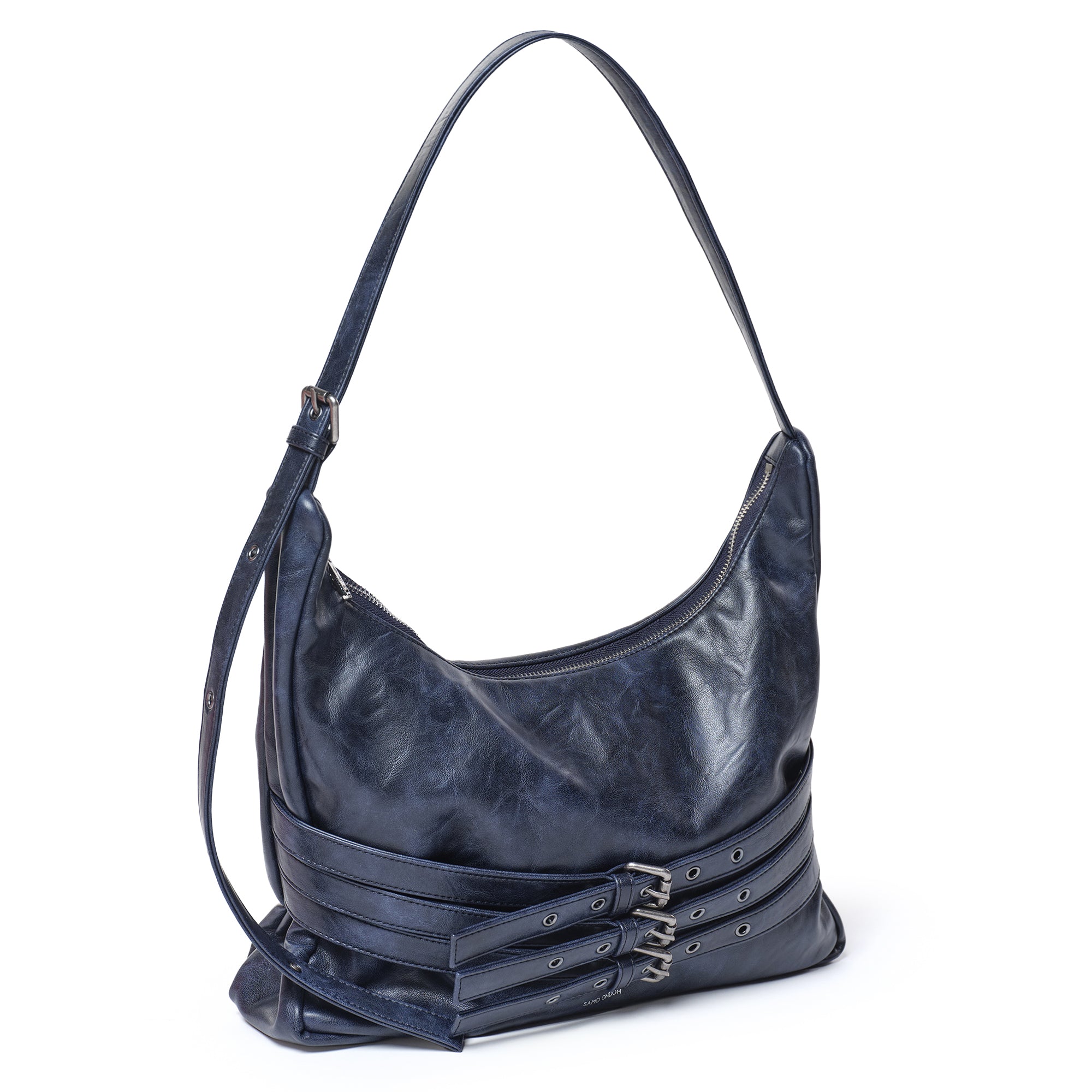trio belt mug bag L baked navy
