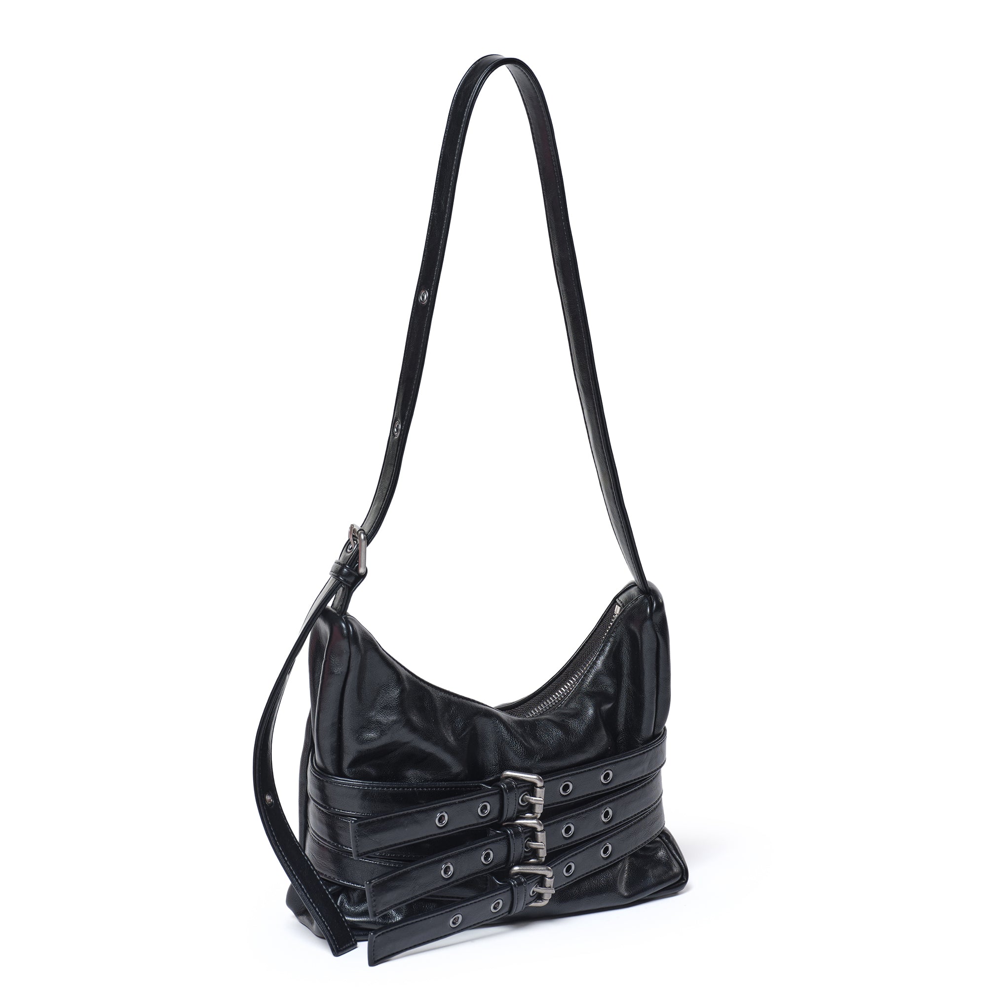 trio belt mug bag M baked black