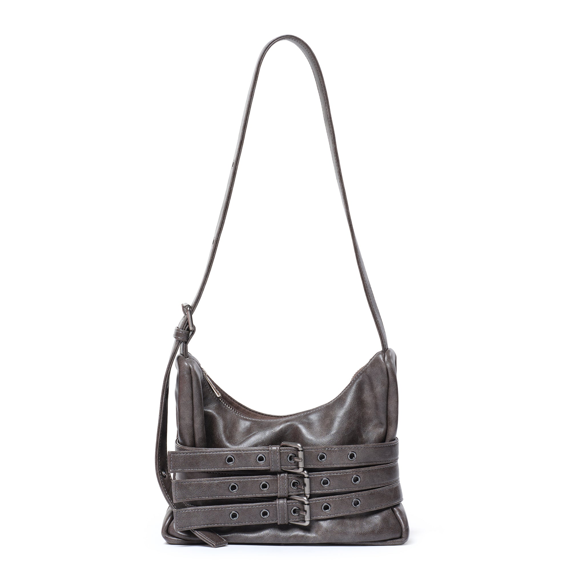 trio belt mug bag M baked gray