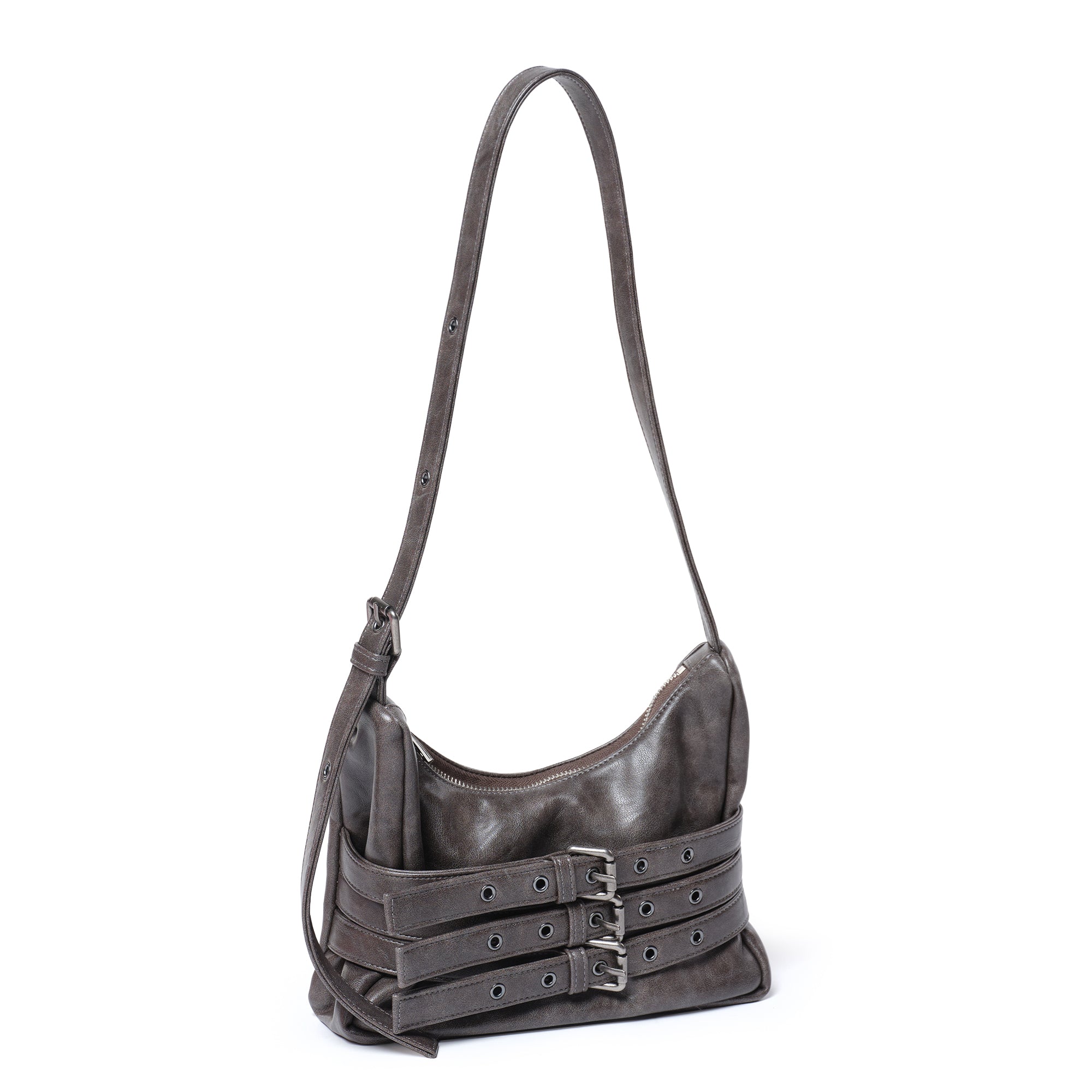 trio belt mug bag M baked gray