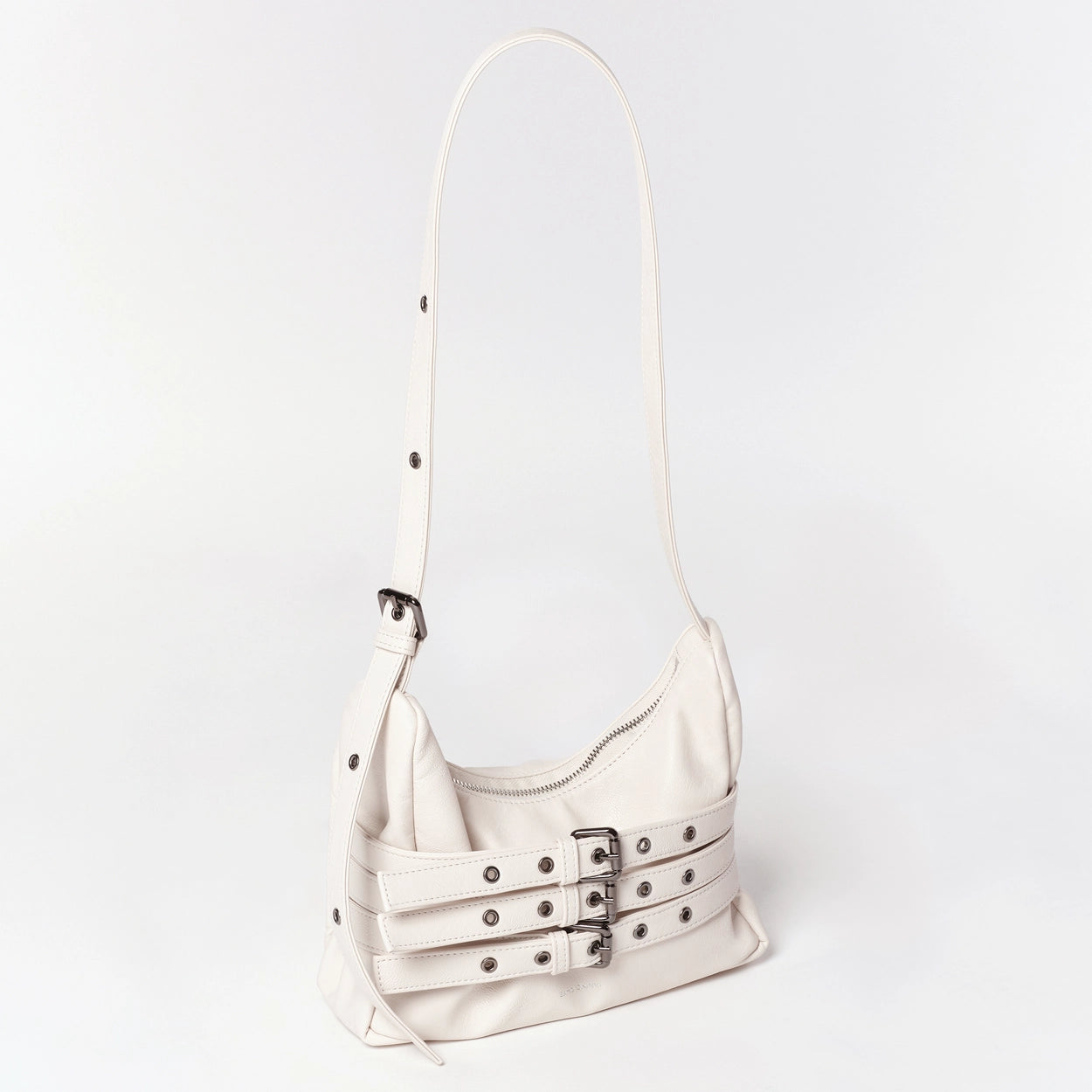 trio belt mug bag M nappa ivory